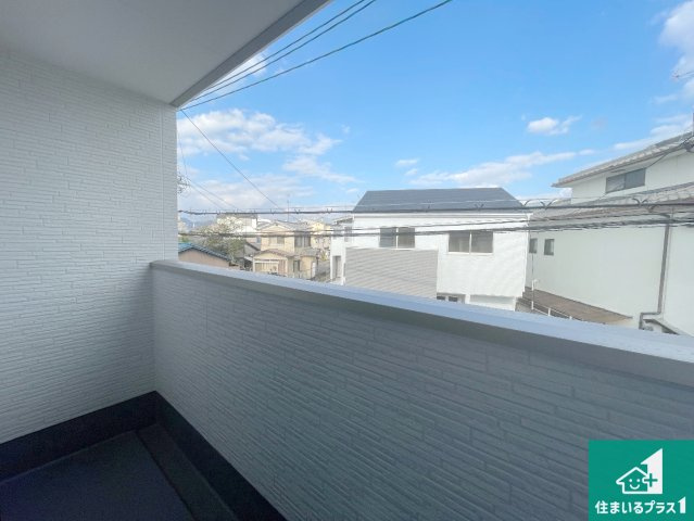 ★13(土)14(日)現地見学可能！★京都市西京区桂池尻町　全6邸のバルコニー|急な雨でも安心のインナーバルコニー！