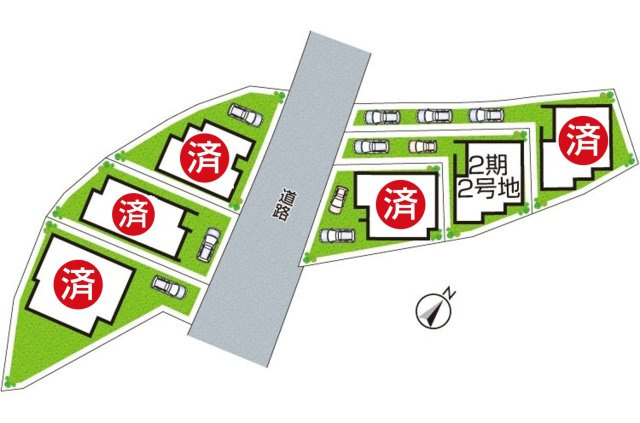 ★13(土)14(日)現地見学可能！★京都市西京区桂池尻町　全6邸の区画図|全6区画