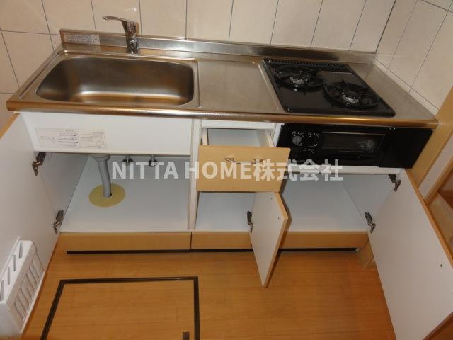 ワン・ピースⅡのキッチン|キッチン収納です＊