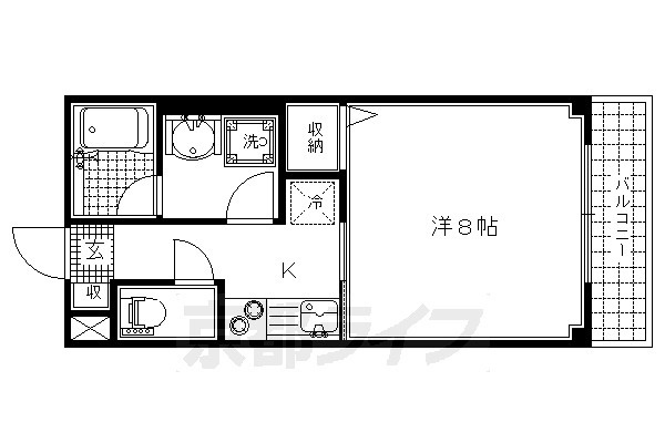 ウエストポイント堀の間取り