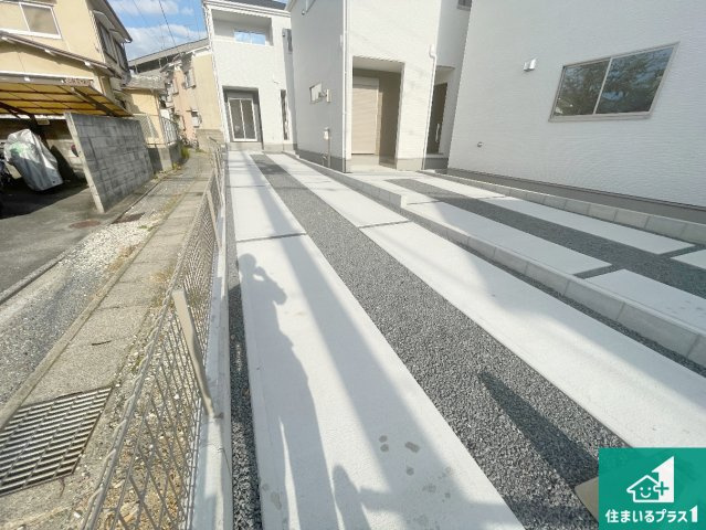 京都市西京区桂池尻町　第1期・第2期　新築一戸建ての駐車場|駐車スペース！散水栓があるので、こまめに愛車を洗えます！