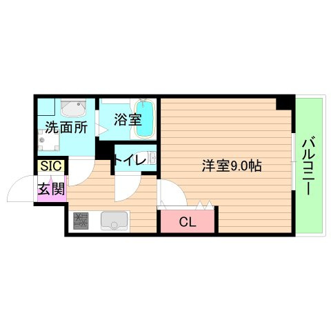 大阪市都島区都島中通２丁目の賃貸マンションの間取り