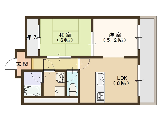 【間取り】 | シャトーみかげ