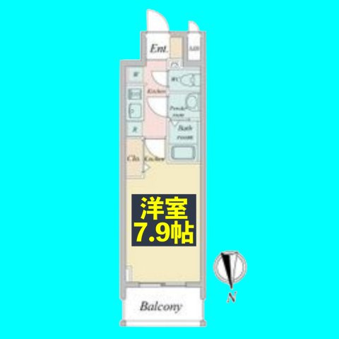 プレサンス広小路通パルスの間取り