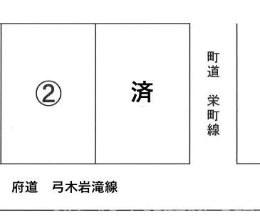 与謝野町弓ノ木２号地の土地図