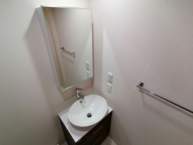 神戸市兵庫区中道通４丁目のアパートの洗面所|独立洗面台