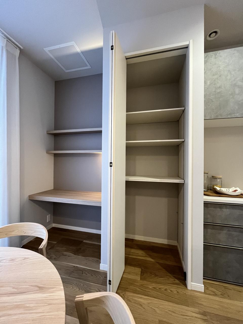 エムズガーデン福米東　 7号地分譲住宅の収納|パントリーになります。