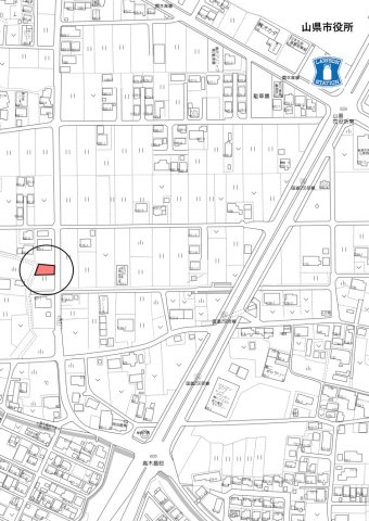 土地　高木の地図