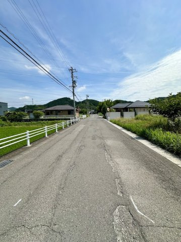 土地　高木の前面道路含む現地写真