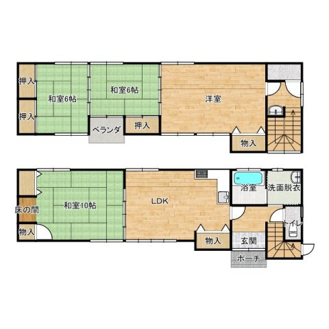【間取り】 | 商談中です　柳井市久保町