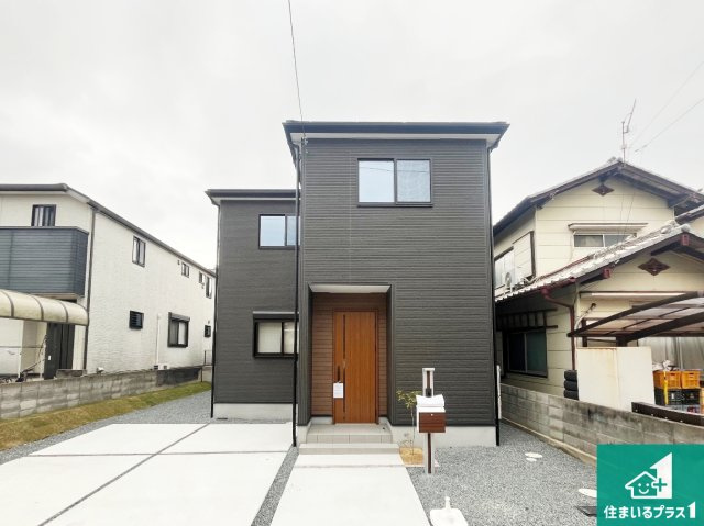 高砂市米田町塩市　第2期　新築一戸建ての外観|周辺は落ち着いた街並みの住宅地！子育てがしやすい住環境です！まだ未完成ですが、現地でしかわからない事もございます。是非一度ご覧ください。