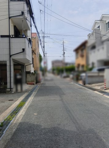 南武庫之荘１丁目　中古戸建の前面道路含む現地写真|前面道路　南方向