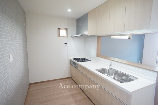 【キッチン】 | 東大阪市岩田町1丁目　【A号地】 | 【システムキッチン☆3口ガスコンロ☆】