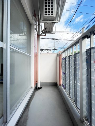 ロゼファスト佐古のバルコニー