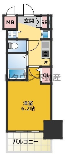 【間取り】 | プレサンス名古屋駅前プラチナム | 間取りです。