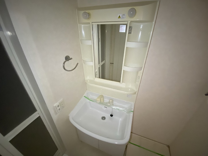 神戸市長田区神楽町５丁目の賃貸マンションの洗面所|独立洗面台