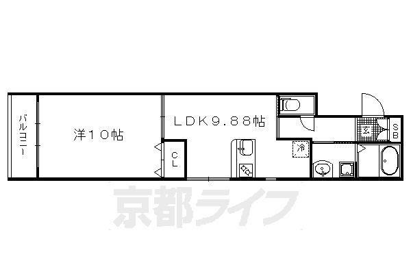 ウィルパーク御所西の間取り