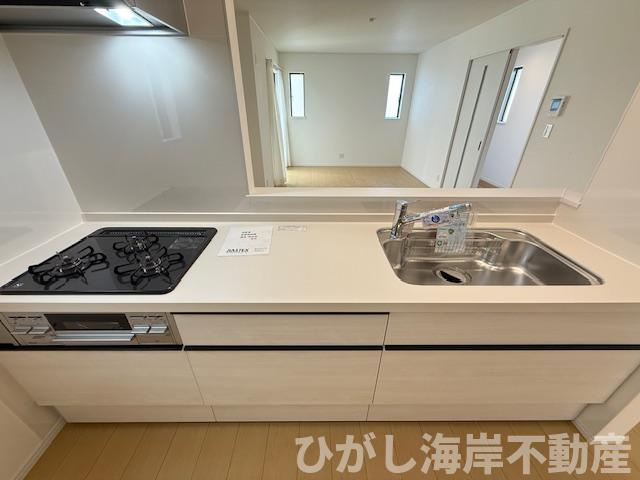 茅ヶ崎市柳島１丁目　新築戸建　全３棟のキッチン|システムキッチン