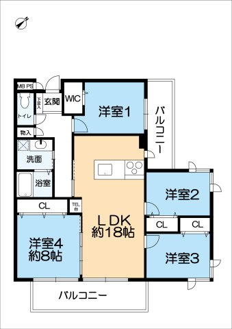 夙川レックスマンションの間取り