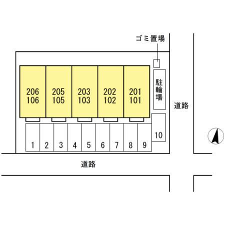 ブランノワール前塩屋の区画図