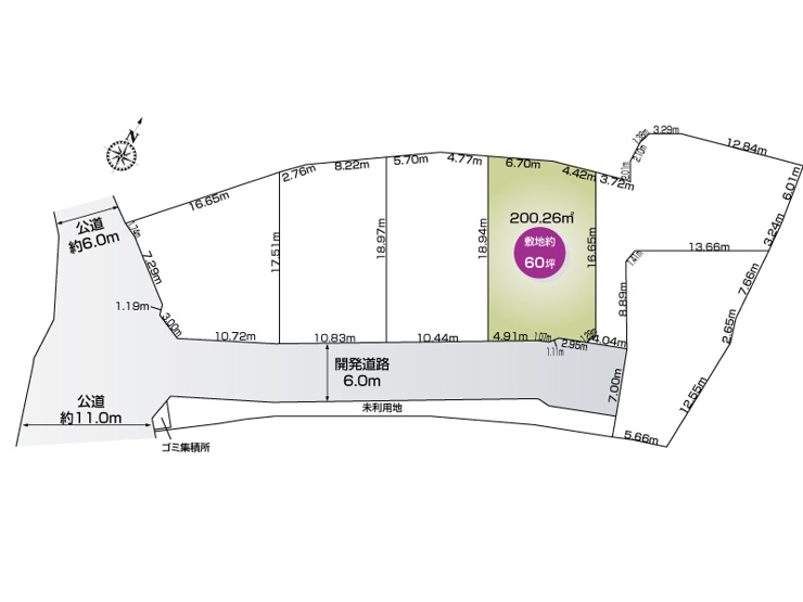 坂東市岩井　４号地◆区画図