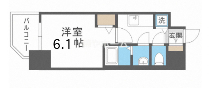 プレサンス難波フィネストの間取り