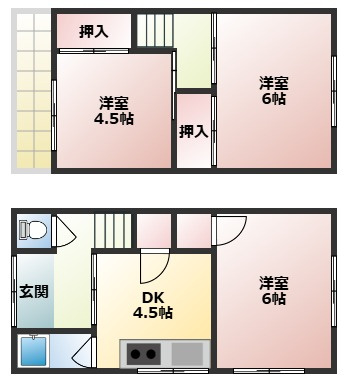 【間取り】 | 西田中町貸家