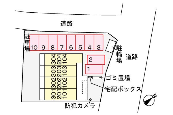 フェリーチェ五井の区画図