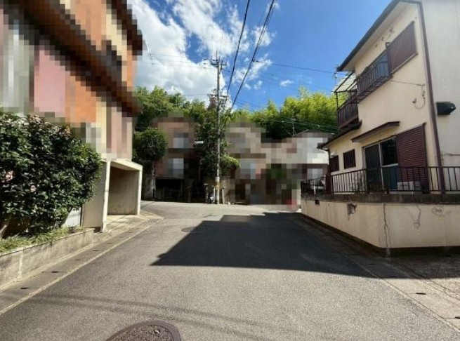 伏見区深草馬谷町の前面道路含む現地写真
