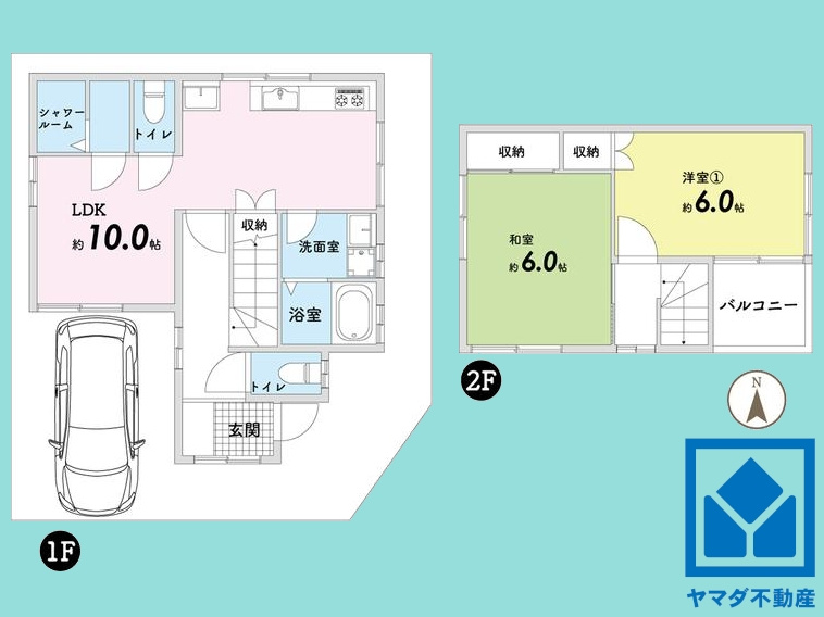 伏見区深草馬谷町の間取り