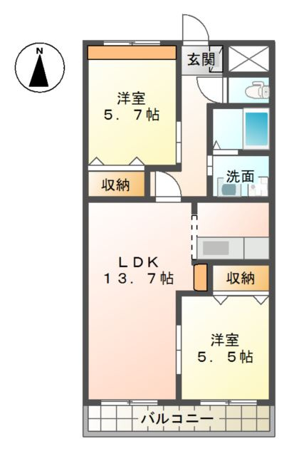 秋桜館の間取り
