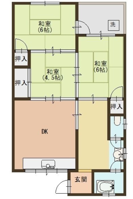 栗東市高野の事務所の間取り