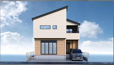 【外観パース】 | 海老名市東柏ケ谷4丁目　新築戸建て　全１棟【仲介手数料無料】