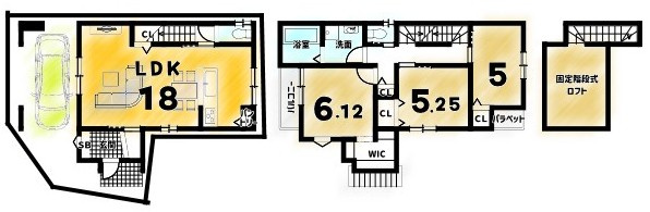 梅津林口町　条件付土地の参考プラン