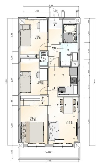 【間取り】の画像