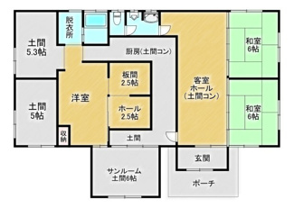 【間取り】 | 宮之浦町　店舗付き住宅