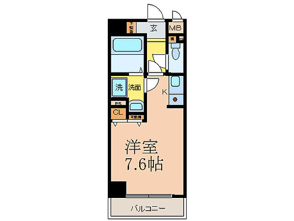 中央メルヴェール江坂の間取り