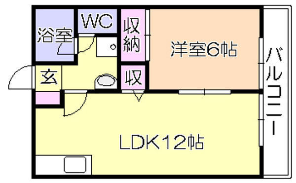 ハイツ旗崎の間取り