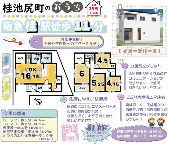 桂池尻町2期2号地の間取り