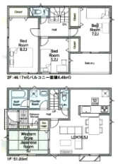 朝倉市甘木第11の間取り|４LDK