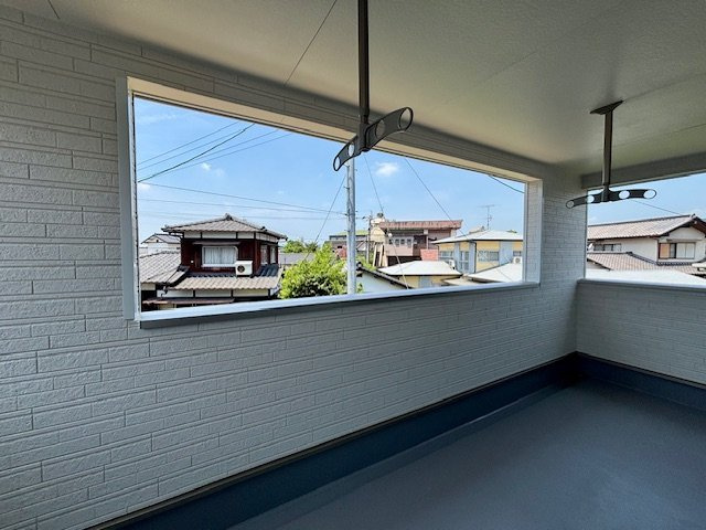 朝倉市甘木　第9　全3棟のバルコニー