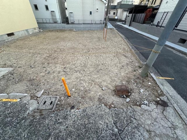 堺市西区北条町１丁の新築一戸建の前面道路含む現地写真