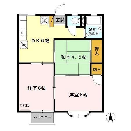 【間取り】 | レイクヒルズ３７３　Ａ