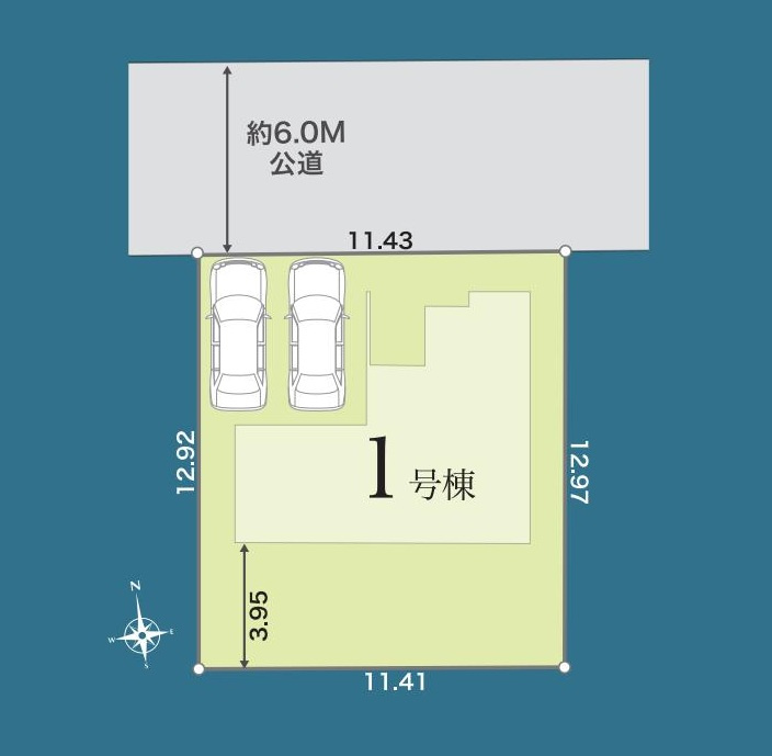 牛久市南7丁目第1期　新築戸建の外観
