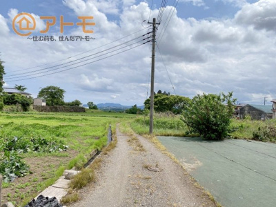 【前面道路含む現地写真】 | 富士宮市上条　農業用土地・畑