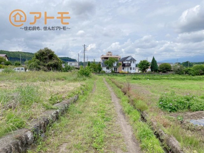 【前面道路含む現地写真】 | 富士宮市上条　農業用土地・畑