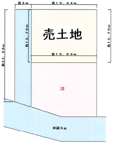 【土地図】 | 観音寺新町売土地 | 進入路部分は持分1/2