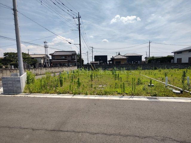 【前面道路含む現地写真】 | 川越市菅間　全７区画　G区画 | 建築条件なし