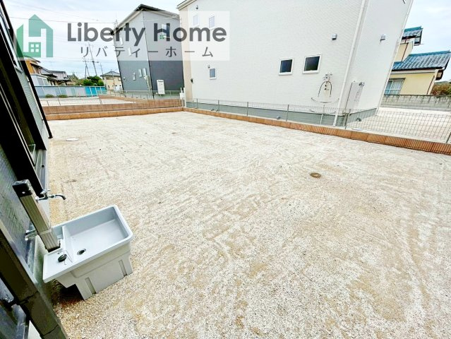 第1常総市向石下　新築戸建　1号棟の庭