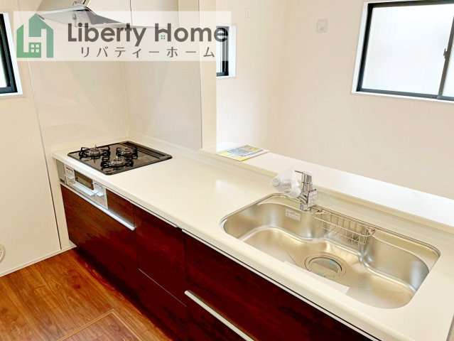 第1常総市向石下　新築戸建　1号棟のキッチン